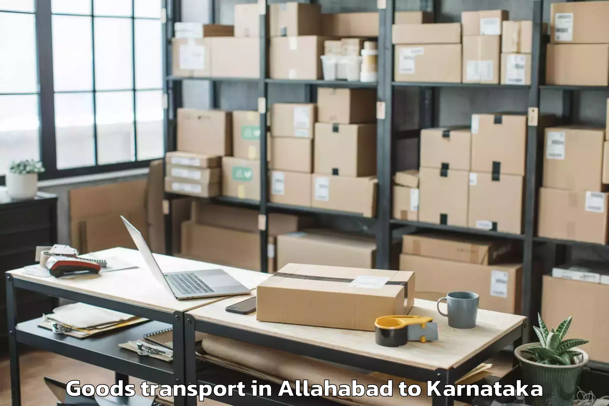 Reliable Allahabad to Hirebettu Goods Transport